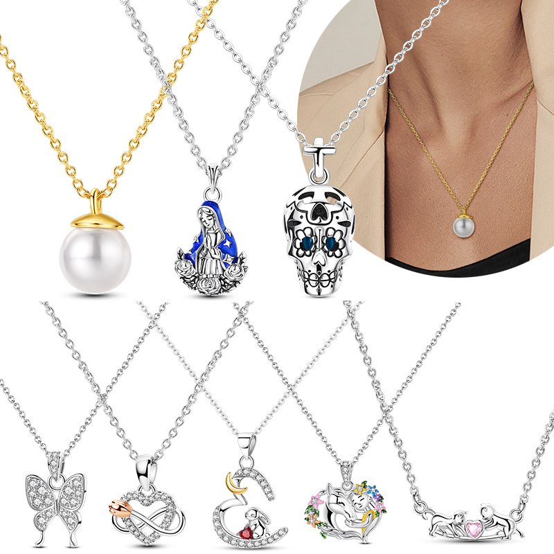 Pearl Trim Chain - Kalung Perak Murni 925 Asli Kalung