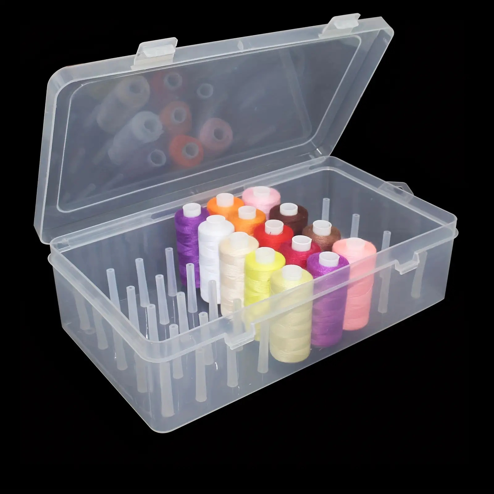 Craft Embellishment Storage - Kotak Penyimpanan Benang Jahit Plastik Transparan