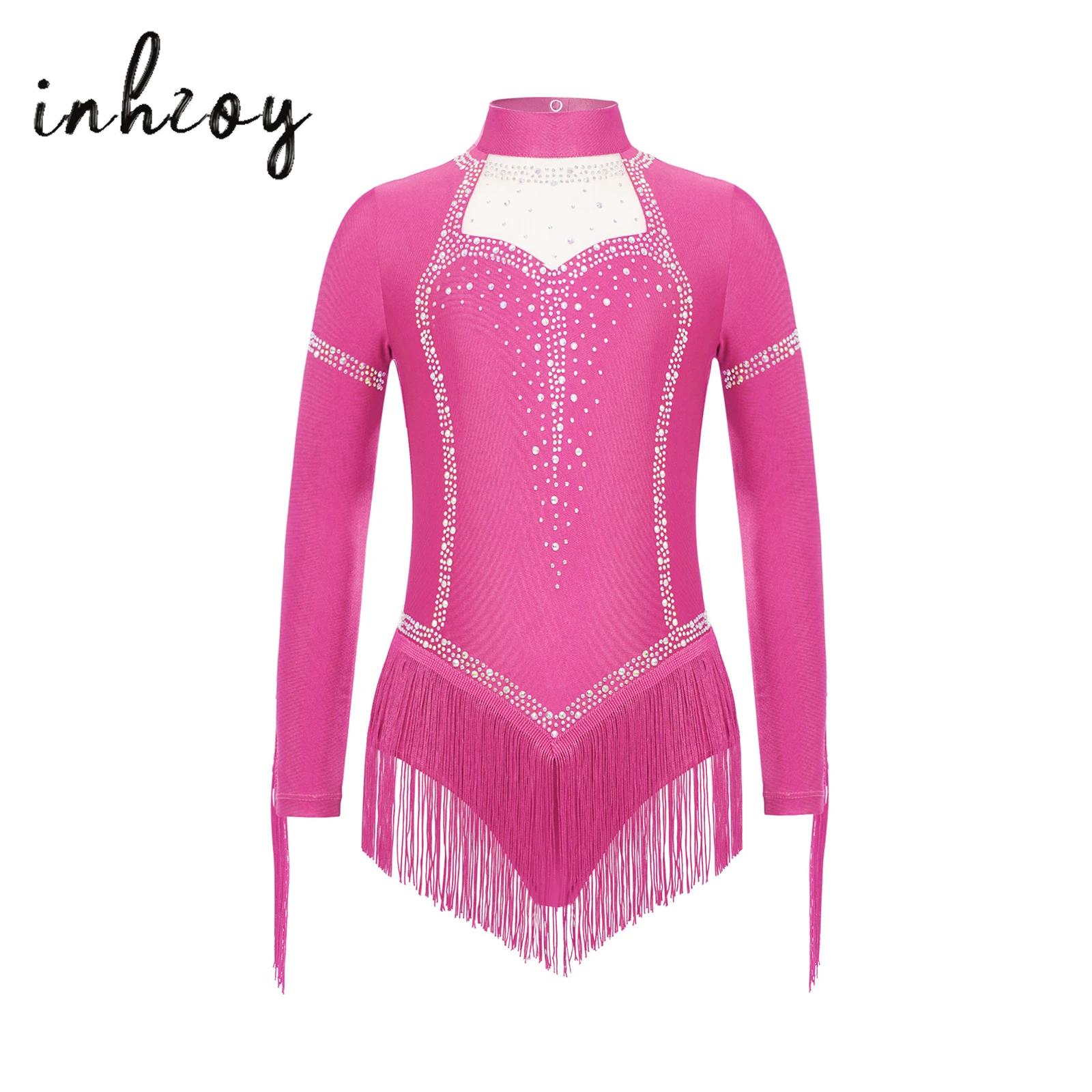 Rhinestone Banding Trim - Baju Tari Latin Anak Perempuan dengan