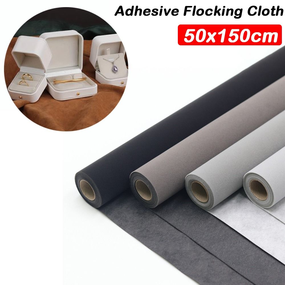 Velvet Ribbon Roll - Kain Beludru Perekat Sendiri 50x150cm, Tebal,