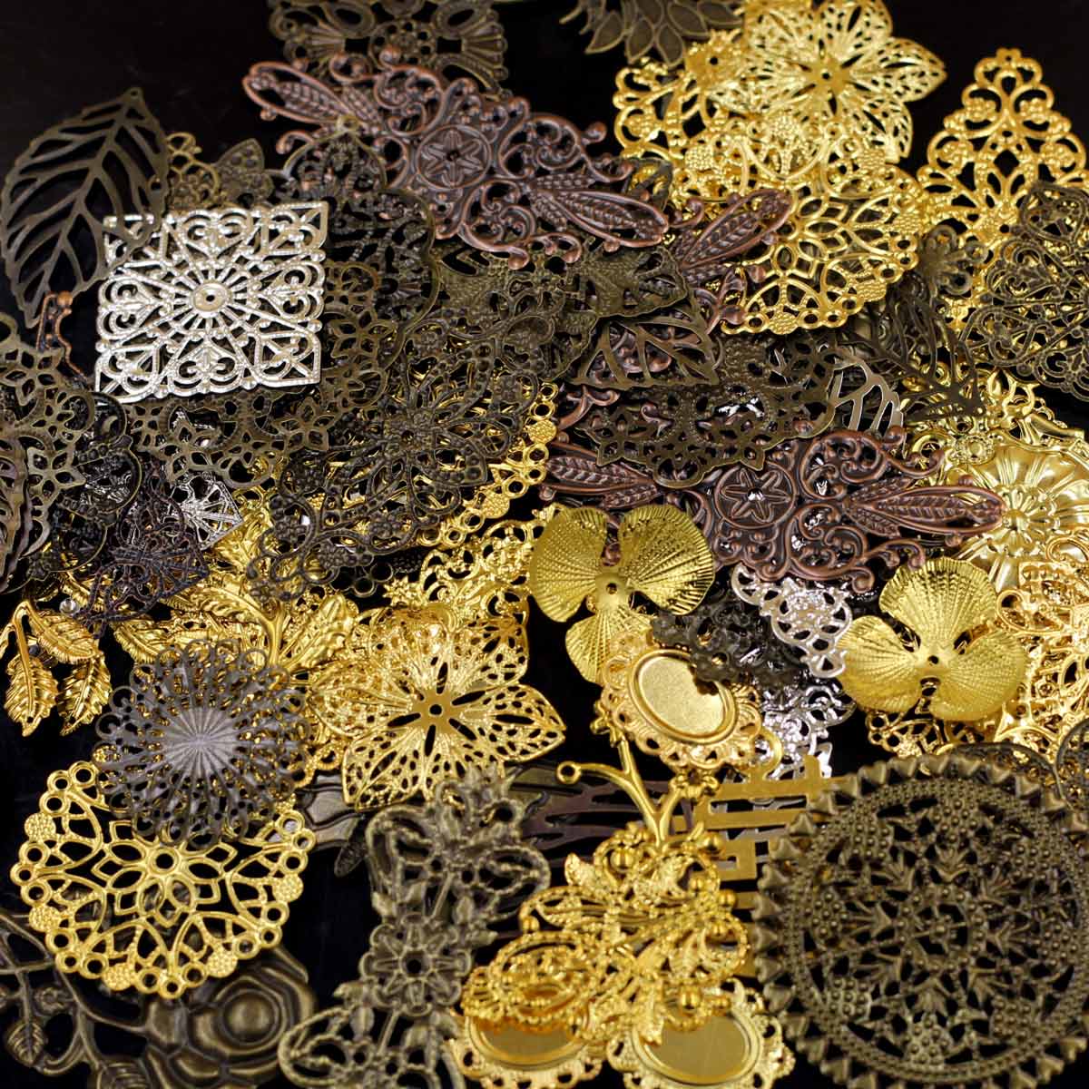 Hiasan Konektor Acak Campuran  - Craft Embellishments ulasan dan harga