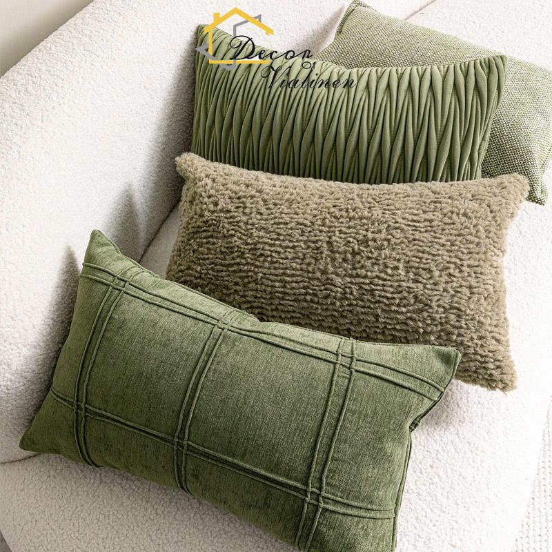 Bantal pinggang hijau, sofa ga - Velvet Ribbon Roll ulasan dan harga
