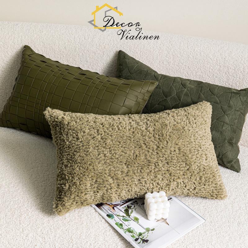 Bantal pinggang hijau, sofa ga - Velvet Ribbon Roll ulasan dan harga