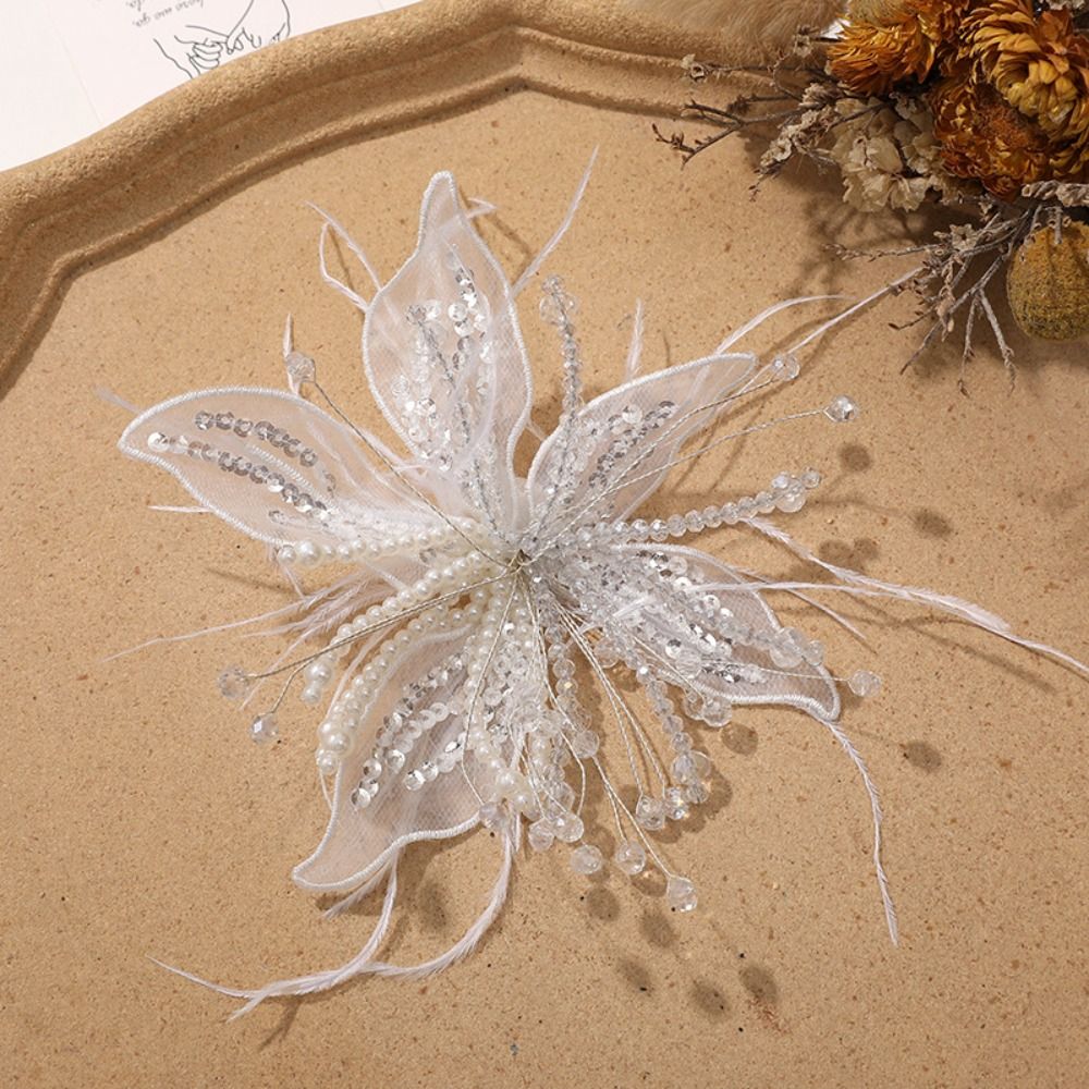 1 Buah Hiasan Bunga Organza 3D - Applique Patch Flower ulasan dan harga