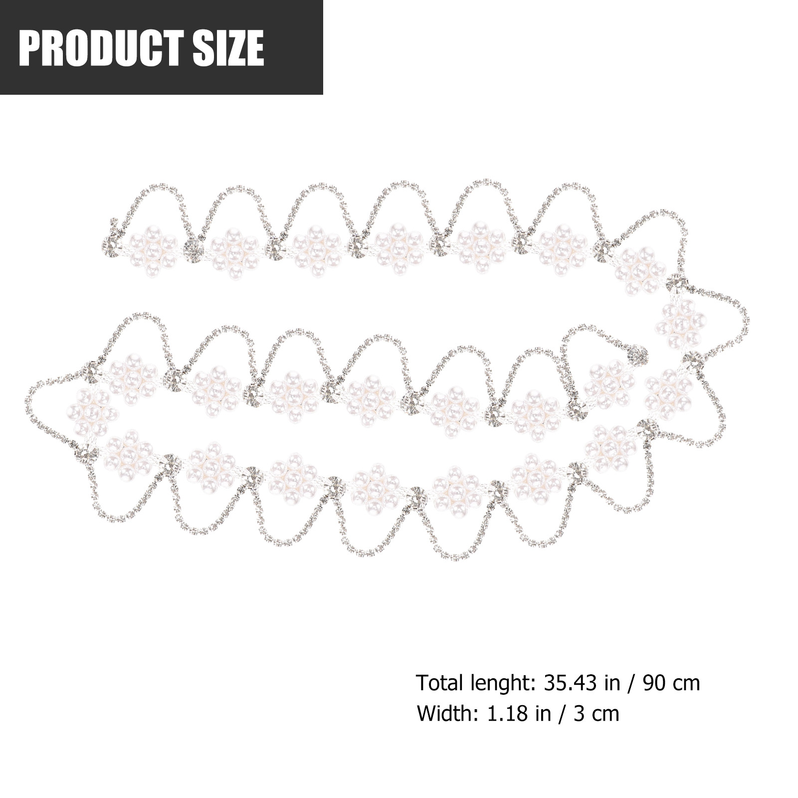 Rantai Mutiara Berlian Imitasi - Pearl Trim Chain ulasan dan harga