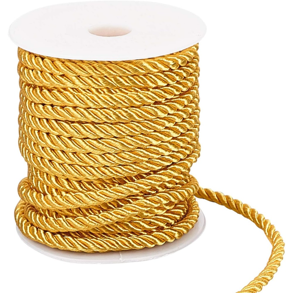 59 kaki kabel emas 5mm tali me - Cord Trim Twisted ulasan dan harga
