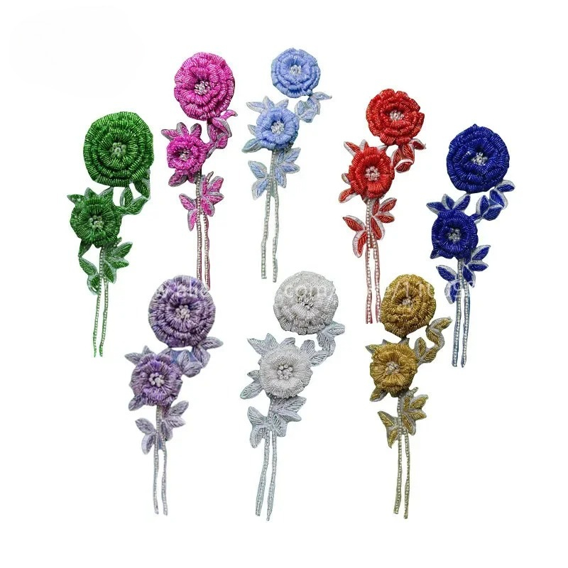 Bunga Dada Mawar Berhias Manik - Applique Patch Flower ulasan dan harga
