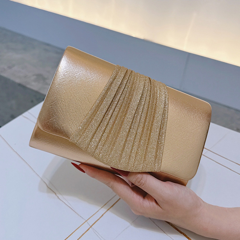 Tas Clutch Malam Kecil Emas un - Tassel Fringe Trim ulasan dan harga