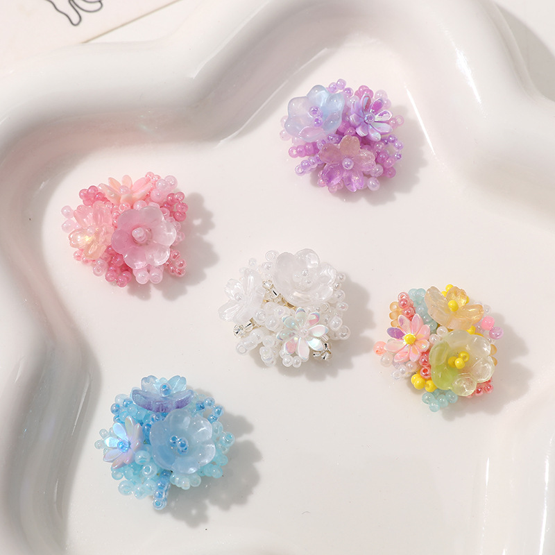 2 Buah Patch Bunga Kristal unt - Applique Patch Flower ulasan dan harga