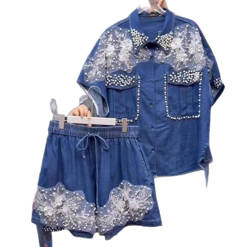 Kaus Denim Bordir Bunga Manik- - Applique Patch Flower ulasan dan harga