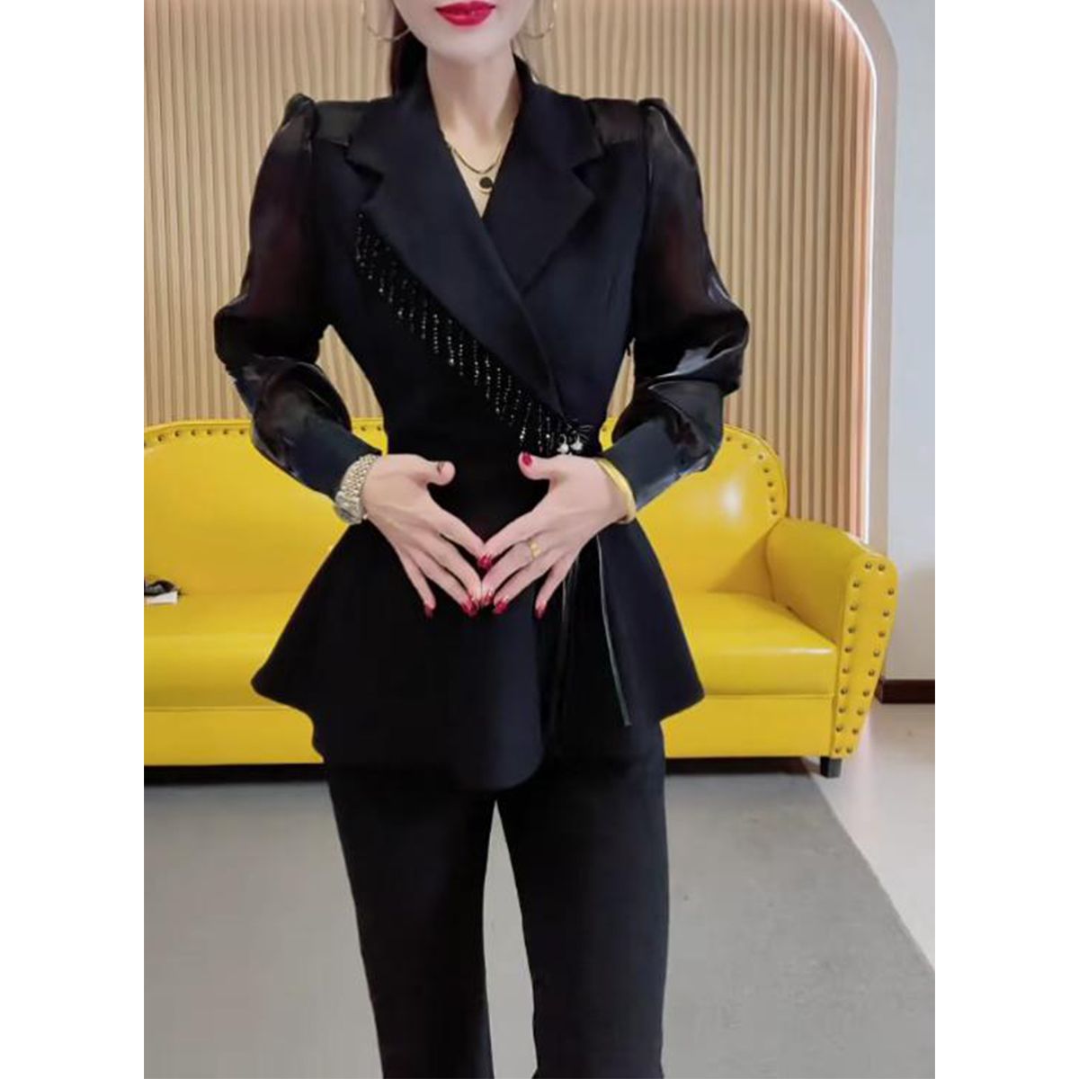 Setelan Gaya Asing Fashion Bar - Tassel Fringe Trim ulasan dan harga